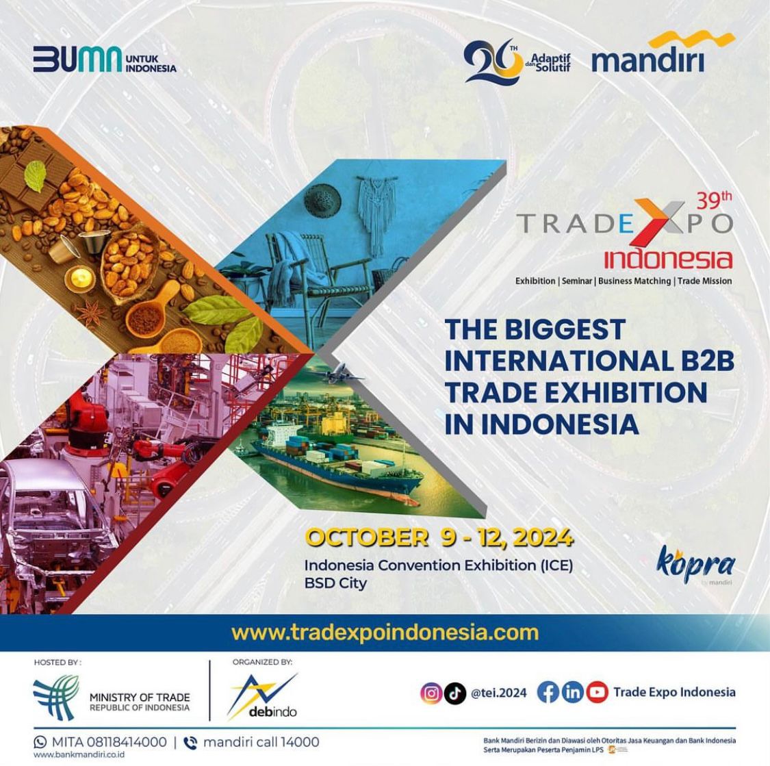 Batik Sari Kenongo dengan bangga mewakili PT Pupuk Indonesia di Trade Expo Indonesia (TEI) ke-39